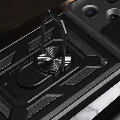 Ударостійкий чохол Camshield Serge Ring для Xiaomi Redmi Note 13 Pro+ Чорний