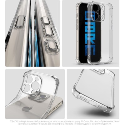 Чохол ArmorStandart Air Force Camera cover Clear (ARM79705) для Xiaomi Redmi Note 14 Pro 5G / Poco X7