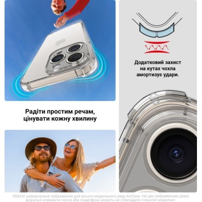 Чохол ArmorStandart Air Force Camera cover Clear (ARM79705) для Xiaomi Redmi Note 14 Pro 5G / Poco X7