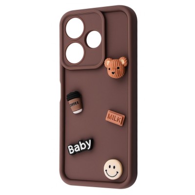 Чохол Pretty Things Case Xiaomi Redmi 13 4G/Poco M6 4G/Note 13R brown/bear