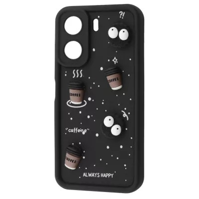 Чохол Pretty Things Case Xiaomi Redmi 13C 4G/Poco C65 black/coffee