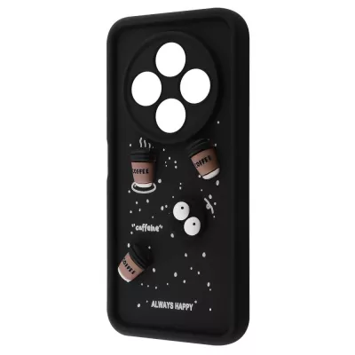 Чохол Pretty Things Case Xiaomi Redmi 14C 4G/Poco C75 4G/Redmi A4 black/coffee