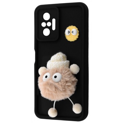Чохол Pretty Things Case Xiaomi Redmi Note 10 Pro black/fluffy white