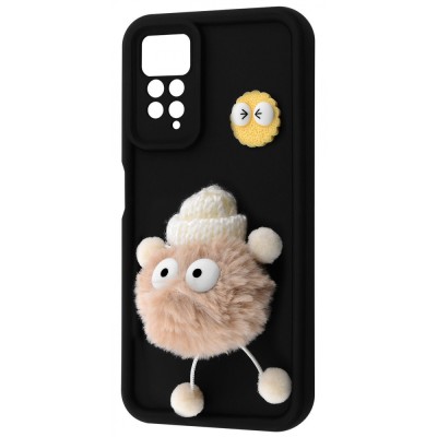 Чохол Pretty Things Case Xiaomi Redmi Note 11 4G/Redmi Note 11S black/fluffy white