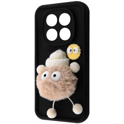 Чохол Pretty Things Case Xiaomi Redmi Note 14 Pro 5G black/fluffy white