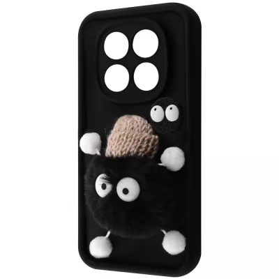 Чохол Pretty Things Case Xiaomi Redmi Note 14 Pro+ black/fluffy black