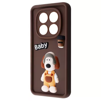 Чохол Pretty Things Case Xiaomi Redmi Note 14 Pro+ brown/baby