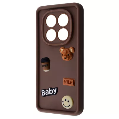 Чохол Pretty Things Case Xiaomi Redmi Note 14 Pro+ brown/bear