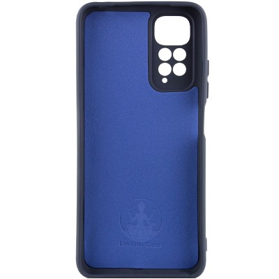 Чохол Silicone Cover Lakshmi Full Camera (AA) для Xiaomi Redmi Note 11 (Global) / Note 11S Синій / Midnight Blue