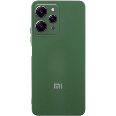 Чохол Silicone Cover Lakshmi Full Camera (AAA) with Logo для Xiaomi Redmi 12 Зелений / Cyprus Green
