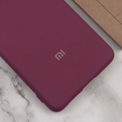 Чохол Silicone Cover Lakshmi Full Camera (AAA) with Logo для Xiaomi Redmi 13 4G / Poco M6 4G Бордовий / Plum