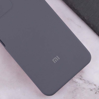 Чохол Silicone Cover Lakshmi Full Camera (AAA) with Logo для Xiaomi Redmi 13 4G / Poco M6 4G Сірий / Dark Gray