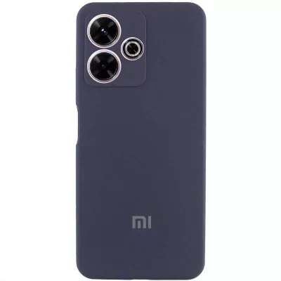 Чохол Silicone Cover Lakshmi Full Camera (AAA) with Logo для Xiaomi Redmi 13 4G / Poco M6 4G Темно-синій / Midnight blue