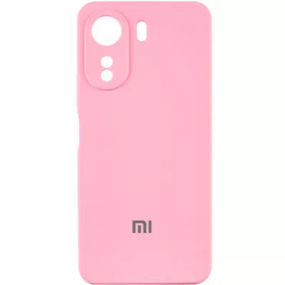 Чохол Silicone Cover Lakshmi Full Camera (AAA) with Logo для Xiaomi Redmi 13C / Poco C65 Рожевий / Light pink