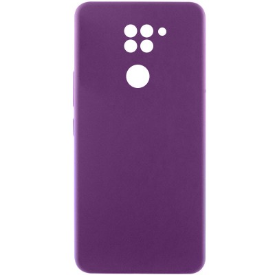 Чохол Silicone Cover Lakshmi Full Camera (AAA) для Xiaomi Redmi Note 9 / Redmi 10X Сливовый / Purple