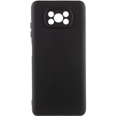 Чохол TPU GETMAN Liquid Silk Full Camera для Xiaomi Poco X3 NFC / Poco X3 Pro Чорний / Black