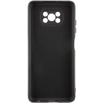 Чохол TPU GETMAN Liquid Silk Full Camera для Xiaomi Poco X3 NFC / Poco X3 Pro Чорний / Black