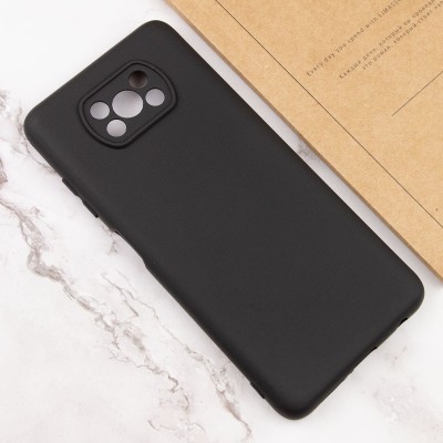 Чохол TPU GETMAN Liquid Silk Full Camera для Xiaomi Poco X3 NFC / Poco X3 Pro Чорний / Black