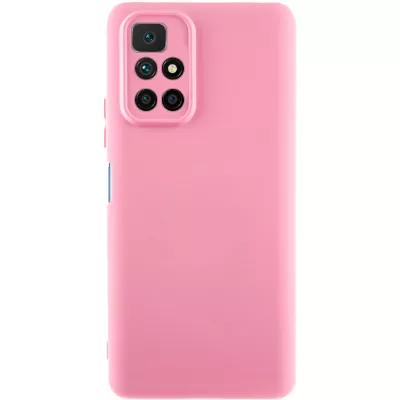 Чохол TPU GETMAN Liquid Silk Full Camera для Xiaomi Redmi 10 Рожевий / Pink