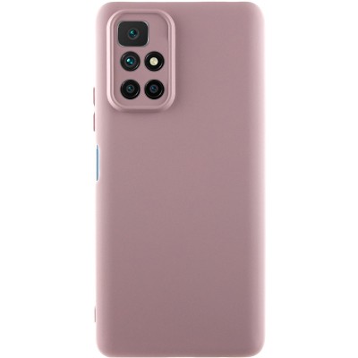 Чохол TPU GETMAN Liquid Silk Full Camera для Xiaomi Redmi 10 Рожевий / Pink Sand
