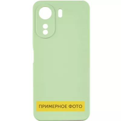 Чохол TPU GETMAN Liquid Silk Full Camera для Xiaomi Redmi 13C / Poco C65 Зелений / Pistachio