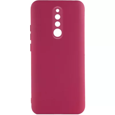 Чохол TPU GETMAN Liquid Silk Full Camera для Xiaomi Redmi 8 Бордовий / Marsala