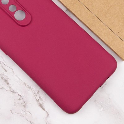 Чохол TPU GETMAN Liquid Silk Full Camera для Xiaomi Redmi 8 Бордовий / Marsala