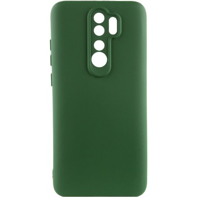 Чохол TPU GETMAN Liquid Silk Full Camera для Xiaomi Redmi 9 Зелений / Dark green Чохол TPU GETMAN Liquid Silk Full Camera для Xiaomi Redmi 9 Зелений / Dark green