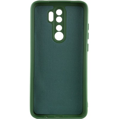 Чохол TPU GETMAN Liquid Silk Full Camera для Xiaomi Redmi 9 Зелений / Dark green Чохол TPU GETMAN Liquid Silk Full Camera для Xiaomi Redmi 9 Зелений / Dark green