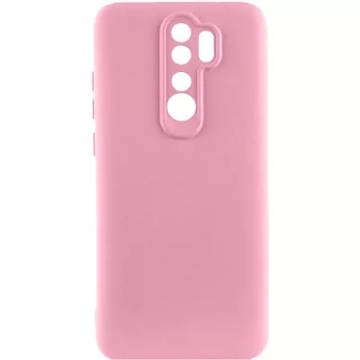 Чохол TPU GETMAN Liquid Silk Full Camera для Xiaomi Redmi 9 Рожевий / Pink