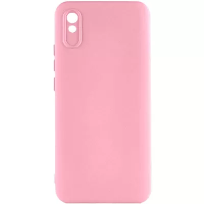 Чохол TPU GETMAN Liquid Silk Full Camera для Xiaomi Redmi 9A Рожевий / Pink