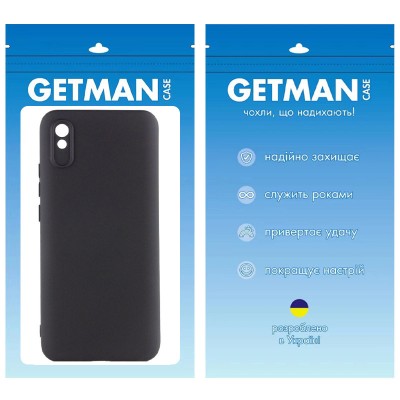Чохол TPU GETMAN Liquid Silk Full Camera для Xiaomi Redmi 9A Чорний / Black Чохол TPU GETMAN Liquid Silk Full Camera для Xiaomi Redmi 9A Чорний / Black