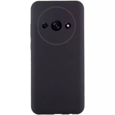 Чохол TPU GETMAN Liquid Silk Full Camera для Xiaomi Redmi A3 Чорний / Black