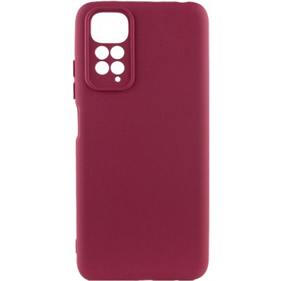 Чохол TPU GETMAN Liquid Silk Full Camera для Xiaomi Redmi Note 11 (Global) / Note 11S Бордовий / Marsala Чохол TPU GETMAN Liquid Silk Full Camera для Xiaomi Redmi Note 11 (Global) / Note 11S Бордовий / Marsala
