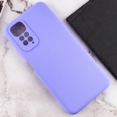 Чохол TPU GETMAN Liquid Silk Full Camera для Xiaomi Redmi Note 11 (Global) / Note 11S Бузковий / Dasheen