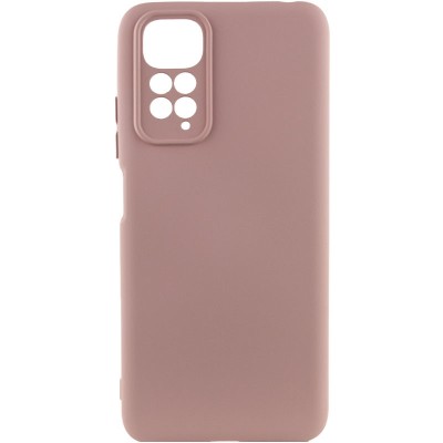 Чохол TPU GETMAN Liquid Silk Full Camera для Xiaomi Redmi Note 11 (Global) / Note 11S Рожевий / Pink Sand