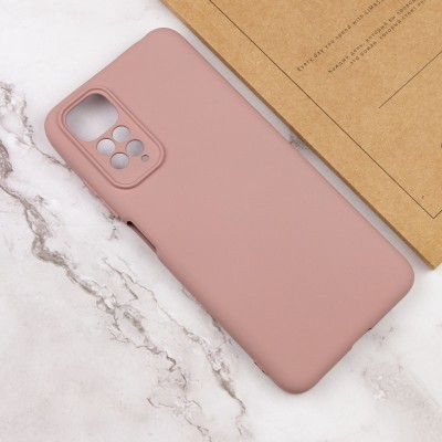 Чохол TPU GETMAN Liquid Silk Full Camera для Xiaomi Redmi Note 11 (Global) / Note 11S Рожевий / Pink Sand