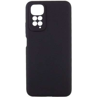 Чохол TPU GETMAN Liquid Silk Full Camera для Xiaomi Redmi Note 11 (Global) / Note 11S Чорний / Black