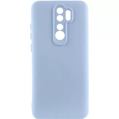 Чохол TPU GETMAN Liquid Silk Full Camera для Xiaomi Redmi Note 8 Pro Блакитний / Lilac Blue