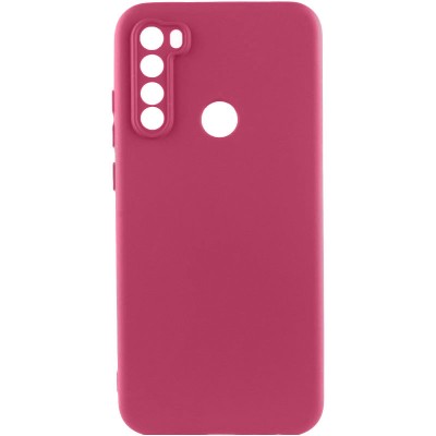 Чохол TPU GETMAN Liquid Silk Full Camera для Xiaomi Redmi Note 8T Бордовий / Marsala
