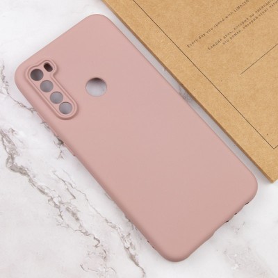 Чохол TPU GETMAN Liquid Silk Full Camera для Xiaomi Redmi Note 8T Рожевий / Pink Sand