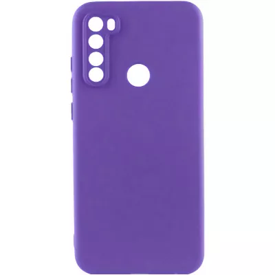 Чохол TPU GETMAN Liquid Silk Full Camera для Xiaomi Redmi Note 8T Фіолетовий / Ultra Violet