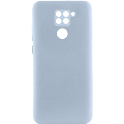 Чохол TPU GETMAN Liquid Silk Full Camera для Xiaomi Redmi Note 9 / Redmi 10X Блакитний / Lilac Blue