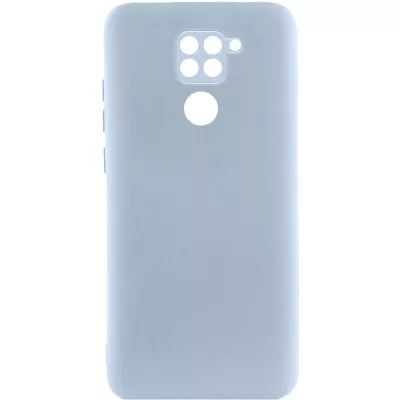 Чохол TPU GETMAN Liquid Silk Full Camera для Xiaomi Redmi Note 9 / Redmi 10X Блакитний / Lilac Blue