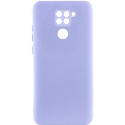 Чохол TPU GETMAN Liquid Silk Full Camera для Xiaomi Redmi Note 9 / Redmi 10X Бузковий / Dasheen