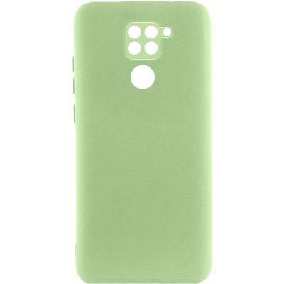 Чохол TPU GETMAN Liquid Silk Full Camera для Xiaomi Redmi Note 9 / Redmi 10X Зелений / Pistachio