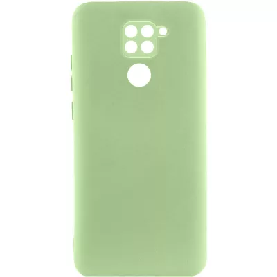 Чохол TPU GETMAN Liquid Silk Full Camera для Xiaomi Redmi Note 9 / Redmi 10X Зелений / Pistachio