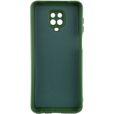 Чохол TPU GETMAN Liquid Silk Full Camera для Xiaomi Redmi Note 9s / Note 9 Pro / Note 9 Pro Max Зелений / Dark green