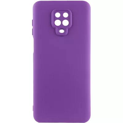 Чохол TPU GETMAN Liquid Silk Full Camera для Xiaomi Redmi Note 9s / Note 9 Pro / Note 9 Pro Max Фіолетовий / Purple