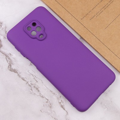 Чохол TPU GETMAN Liquid Silk Full Camera для Xiaomi Redmi Note 9s / Note 9 Pro / Note 9 Pro Max Фіолетовий / Purple